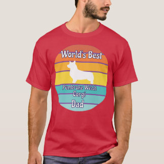 T-shirt Monde meilleur Pembroke Welsh Corgi Papa1863
