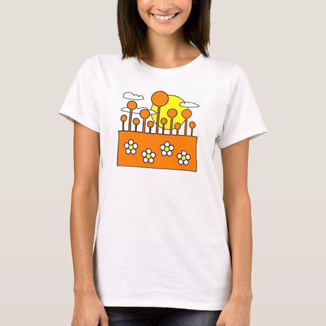 T-shirt Monde Orange (Devant)