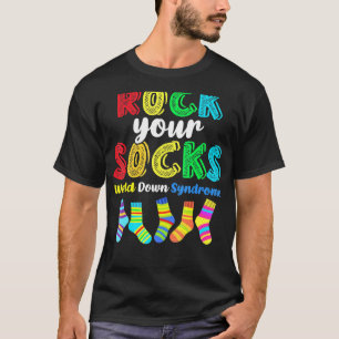 T-shirt Monde Syndrome de Down Rocher vos chaussettes Sens