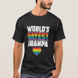 T-shirt Mondes Gayest Grand-père Amusant Gay pride LGBT Gr