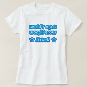 T-shirt Mondes la plupart de soeur de Wondiferous