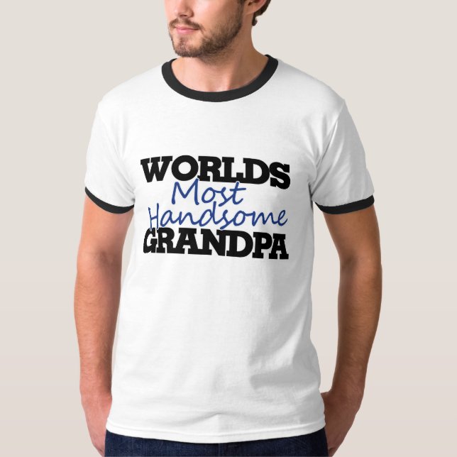 T-shirt Mondes le plus beau grand-père (Devant)
