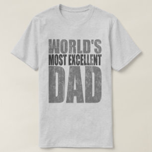 T-shirt Mondes le plus excellent papa