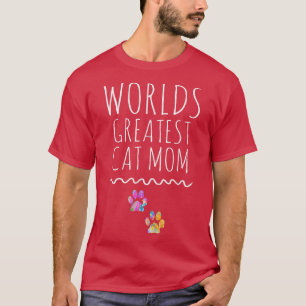T-shirt Mondes Meilleur CAT Maman, Graphic T, Aimer mon CA