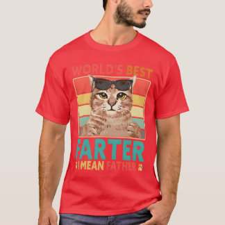 T-shirt Mondes meilleur Fer Je veux dire Père Chat Papa Fê