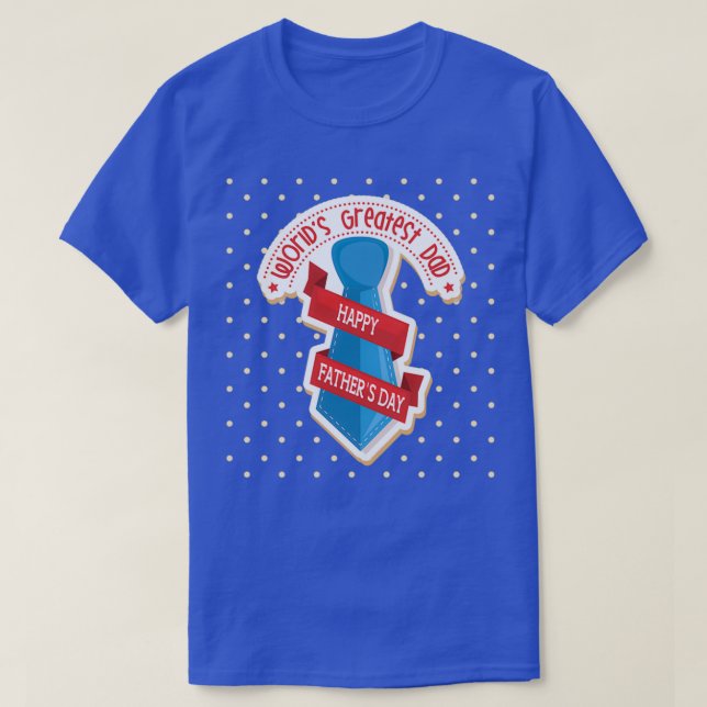 T-shirt Mondes Meilleur papa Fête des pères 2 idée cadeau (Design devant)
