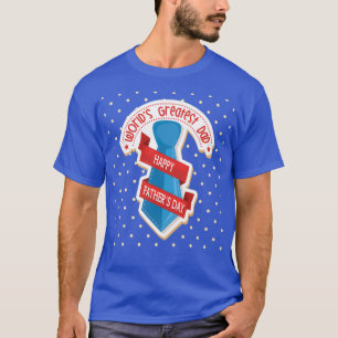 T-shirt Mondes Meilleur papa Fête des pères 2 idée cadeau