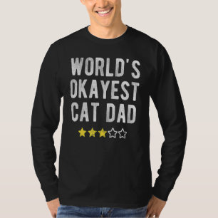 T-shirt Mondes Mens #1 Okayest Chat Papa Costume Drôle Mei