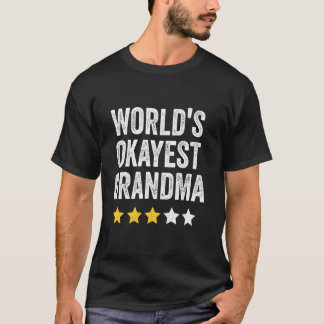T-shirt Mondes Okayest Grand-mère drôle Famille correspond