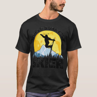 T-shirt Mondes Okayest Skier Retro Ski Lover Vintage Ski