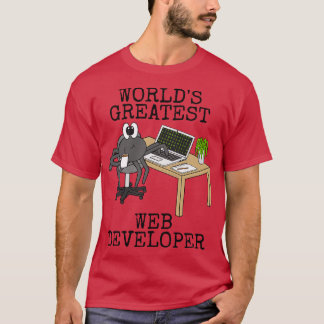 T-shirt Mondes plus grands développeurs Web Spider Funny