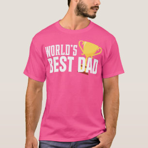 T-shirt Mondes simples meilleure typographie papa avec Tro