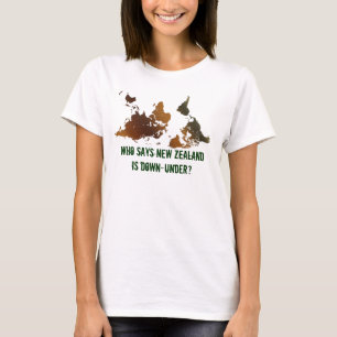 T-Shirt MONDIAL DE CARTE MONDIALE DE NZ Funny DESC