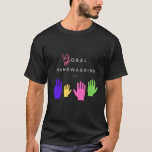 t-shirt mondial pour la journée de lavage de mains