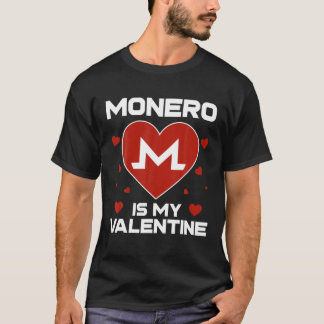 T-shirt Monero Est Ma Pièce Valentine XMR Au Crypto Lune