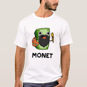 T-shirt Monet Cute Artiste Argent Pun