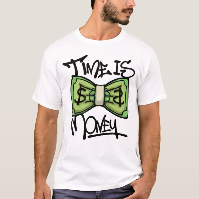 T-shirt money bow tie streetwear (Devant)