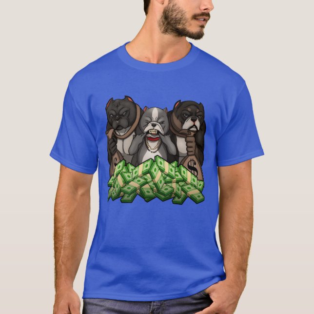 T-shirt MONEY CHIENS amis ami ami (Devant)