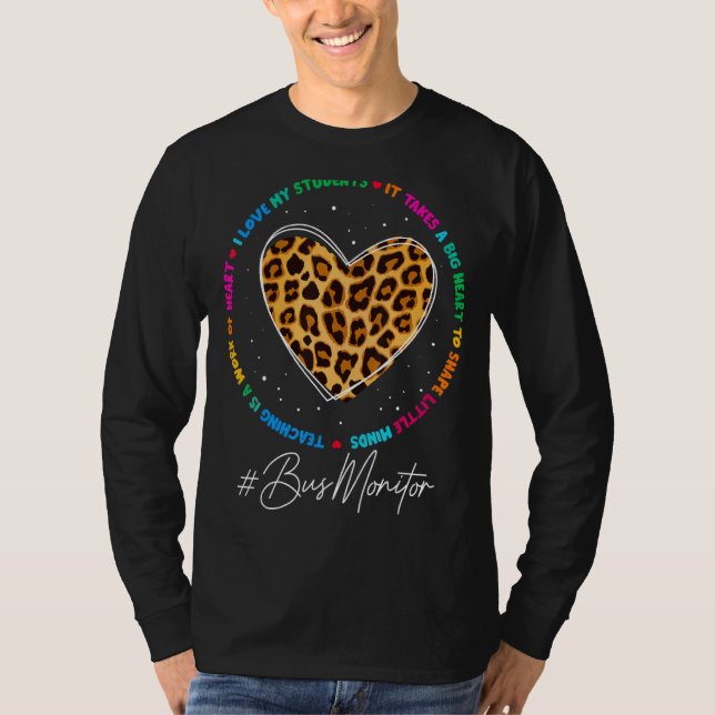 T-shirt Moniteur d'autobus Équipe de l'école Appréciation  (Devant)