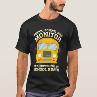 T-shirt Moniteur d'autobus scolaire Aide-accompagnatrice É