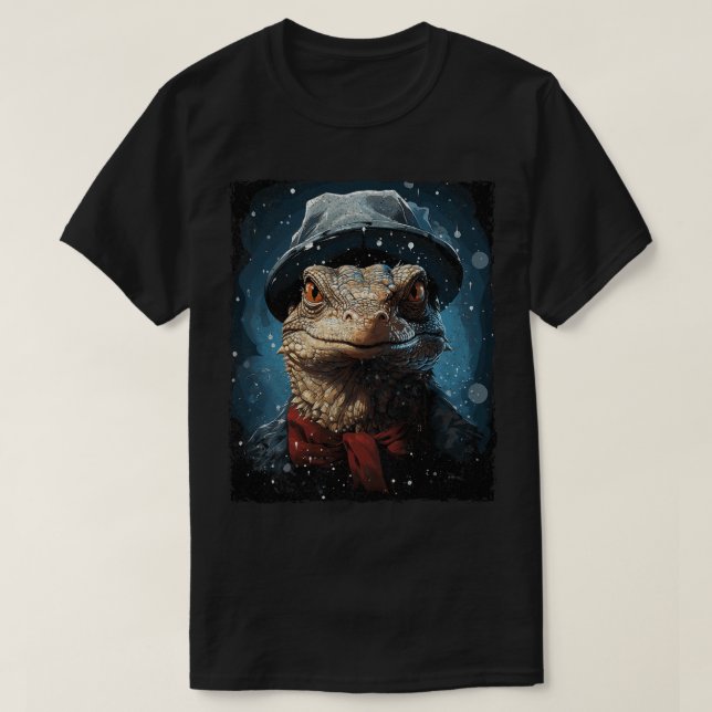 T-shirt Moniteur Lizard Noël 21 (Design devant)