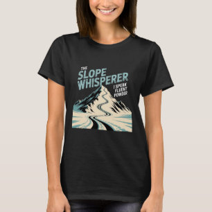 T-shirt Moniteurs Après Ski Skieur Professionnel Pente Ski