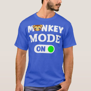T-shirt Monkey Animal Monkey Mode Activé