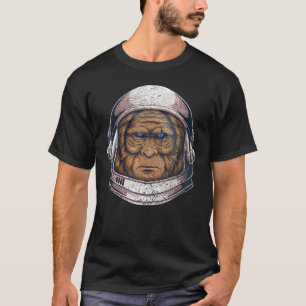 T-shirt Monkey, astronaute vintage des voyages spatiaux