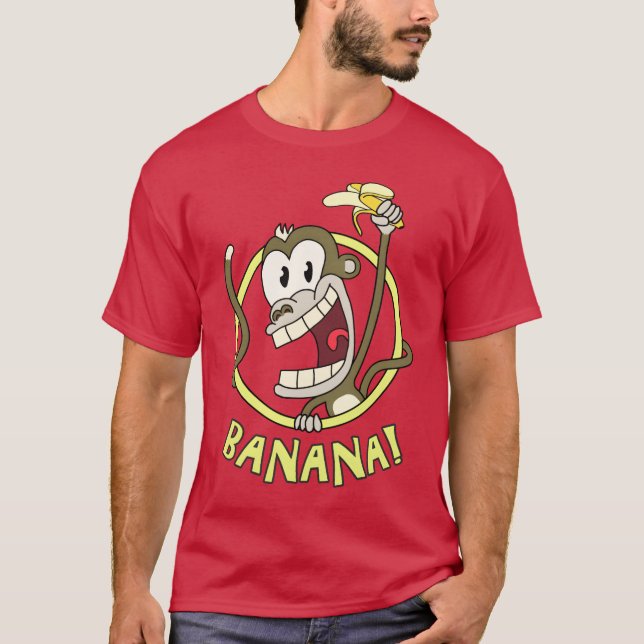 T-shirt Monkey Banana funny (Devant)