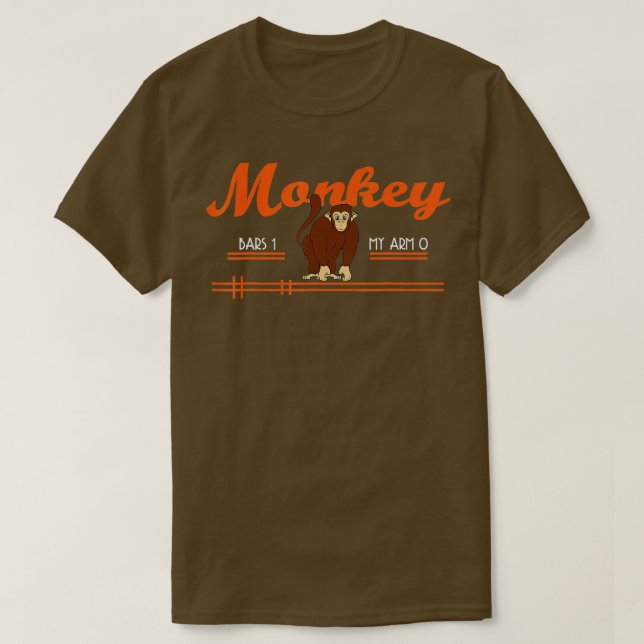 T-shirt Monkey Bars 0 My Arms 1 Monkey Toxits (Design devant)