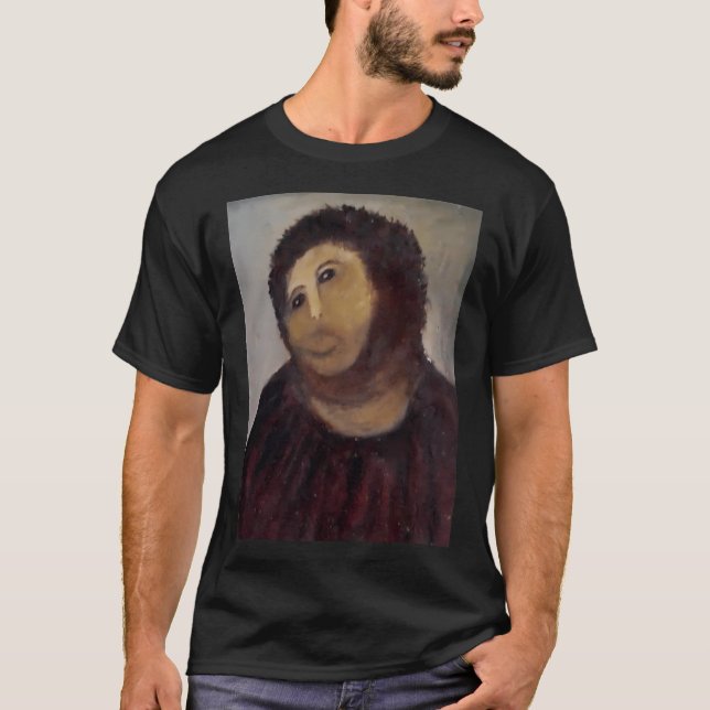 T-shirt Monkey Christ Monkey Jesus (Devant)