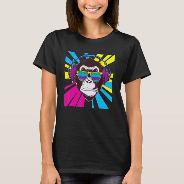 T-shirt Monkey DJ (Devant)