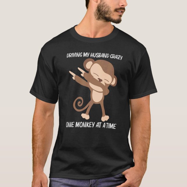 T-shirt Monkey For Women Mama Ape Zoo Wild Animal (Devant)
