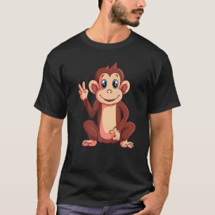 T-shirt Monkey  Kids Boys Girls Women