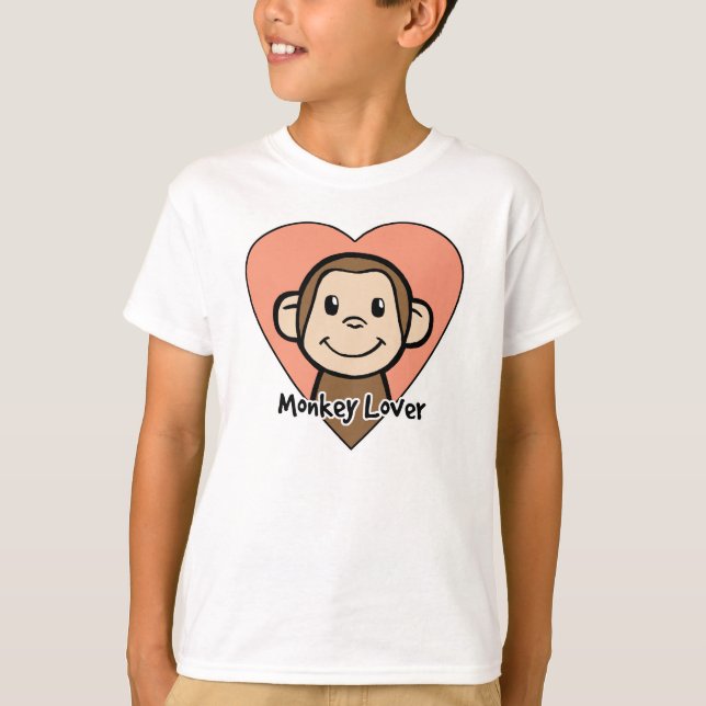 T-shirt Monkey Lover (Devant)