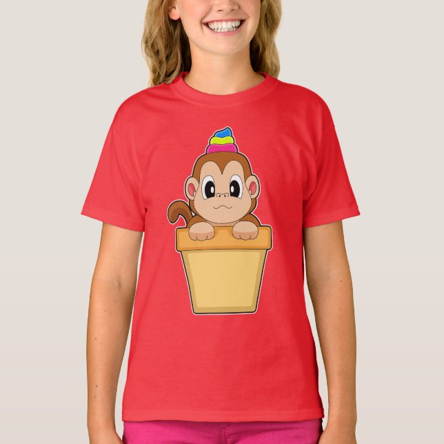 T-shirt Monkey Sundae (Devant)