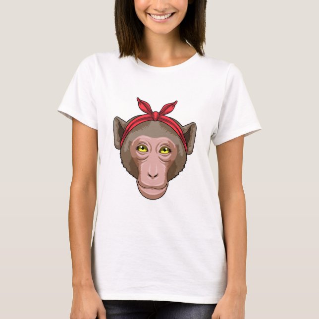 T-shirt Monkey with Bandana (Devant)
