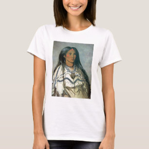 T-shirt "Monnayez", une fille indienne de Mandan, 1832 (le