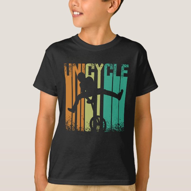 T-shirt Monocycle rétro vintage (Devant)