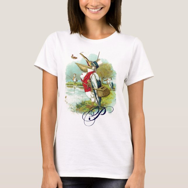 T-SHIRT MONOGRAM DE LA PÊCHE M. PELICAN (Devant)