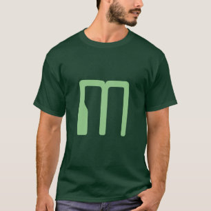 T-shirt Monogram Forest Green Ajouter Votre Nom Initial