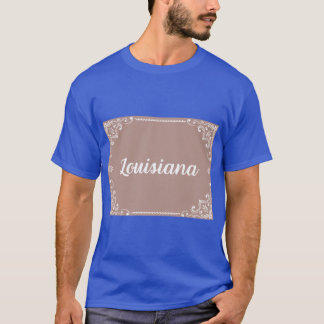 T-shirt Monogram Style Boho Rose Pâle