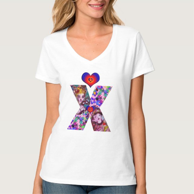 T-SHIRT MONOGRAMME DE MASQUÉRADE VALENTINE VÉNÉTIENNE X LE (Devant)