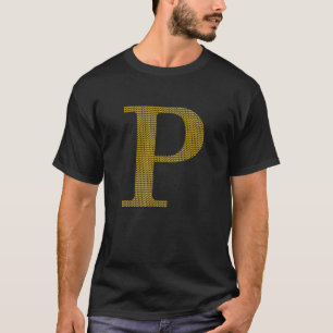 T-shirt Monogramme décontracté P Cardinal Joyeux Noël Joye