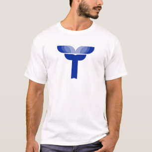 T-shirt Monogramme Lettre T Fleur de Lotus
