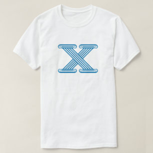 T-shirt Monogramme Lettre X