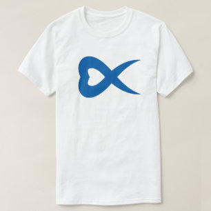 T-shirt Monogramme lettre X cœur créatif