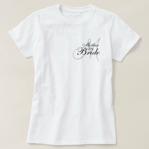T-shirt Monogramme Mère de la mariée Mariage T—Chemise