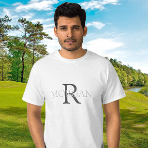 T-shirt Monogramme & nom DIY, design tendance avec texte g