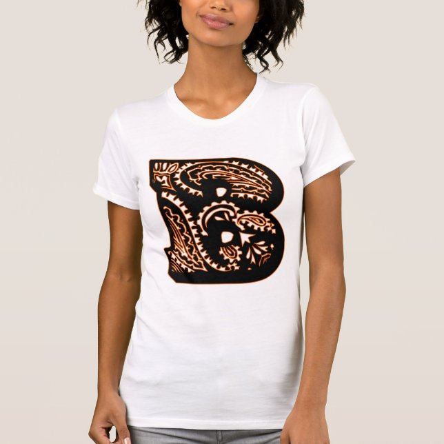 T-shirt Monogramme Paisley - B (Devant)